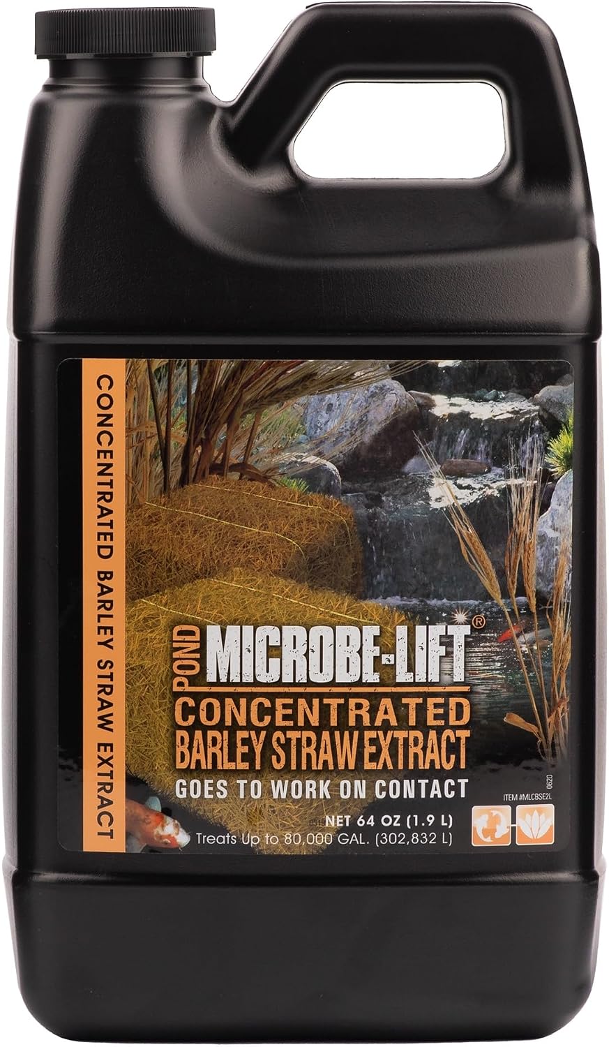 Microbe-Lift Concentrated Barley Straw Extract Conditioner for Ponds – 1 Gallon – Safe for Koi Fish, Plants & Decorations – Natural Pond Conditioner, Cost-Efficient & Organic Solution