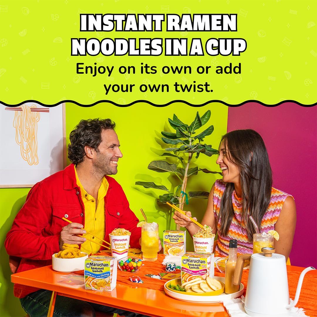 Maruchan Instant Lunch Ramen Noodles, Cheddar Cheese Flavor – Japanese-Style Instant Noodle Soup, Easy Meal Ready in 3 Minutes – 2.25 Oz. (12 Pack)