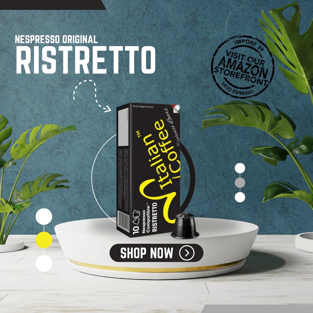 Italian Coffee Pods for Nespresso Original (Pack of 100 Regular Passione) | Compatible with Nespresso Original Machines, BPA-free espresso capsules, made in Italy, Intensity 9/10