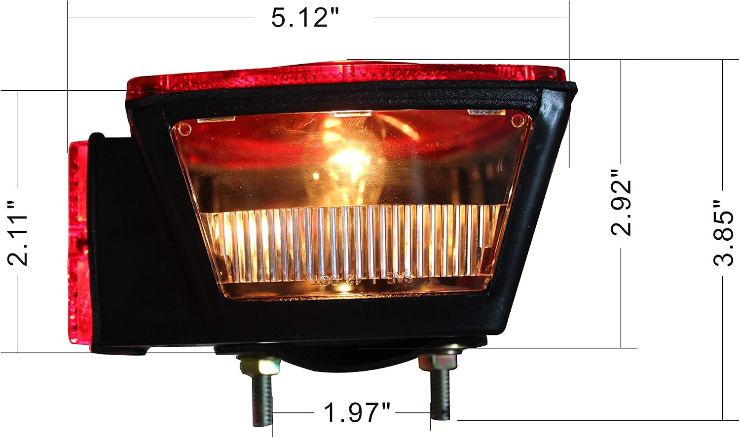 MAXXHAUL 70094 12V Incandescent Trailer Light Kit | Stop, Tail, Brake