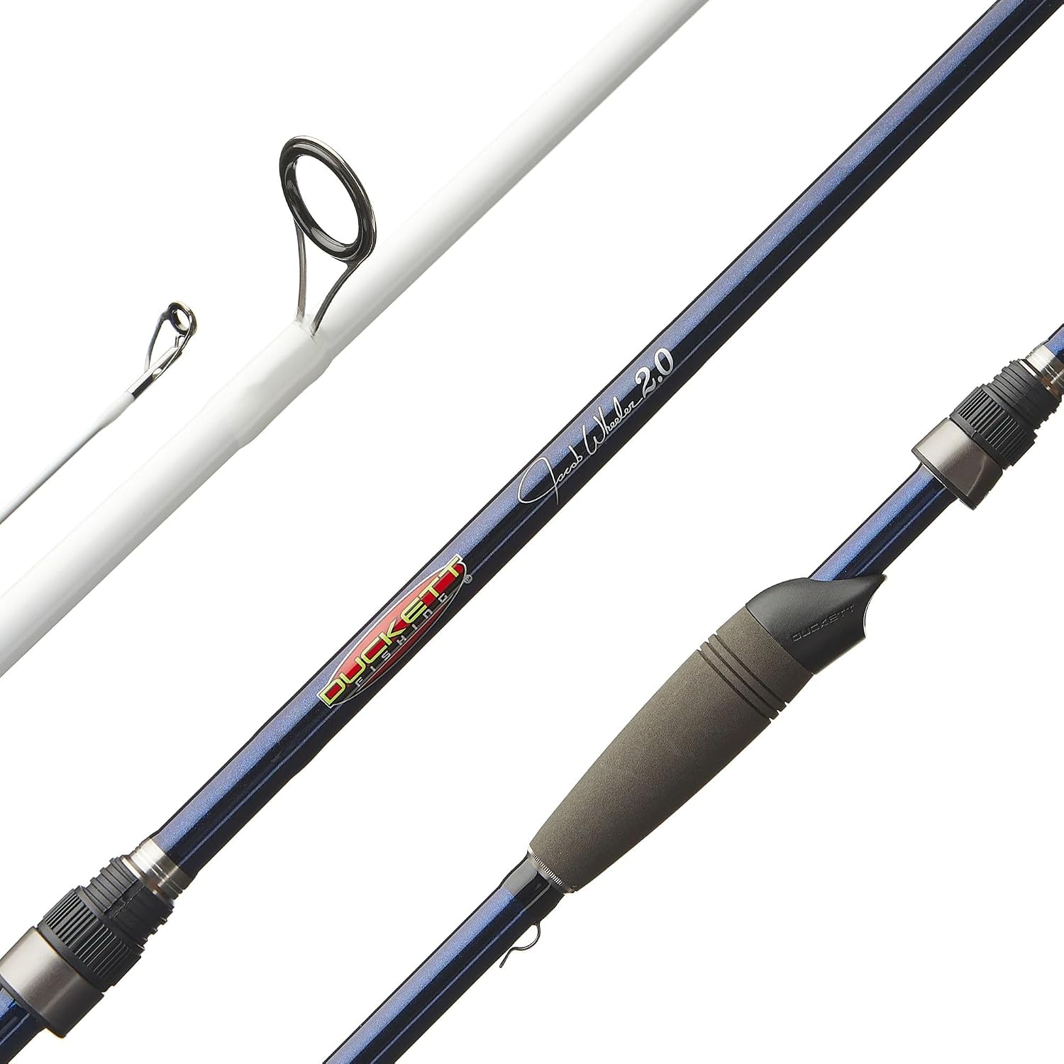 Duckett Fishing Jacob Wheeler Signature 2.0 Casting Rods, Spinning & Crankin' Rods, Pro Angler Designed, Extremely Lightweight & Balanced Sensi-Touch Multi-Modulus Blanks