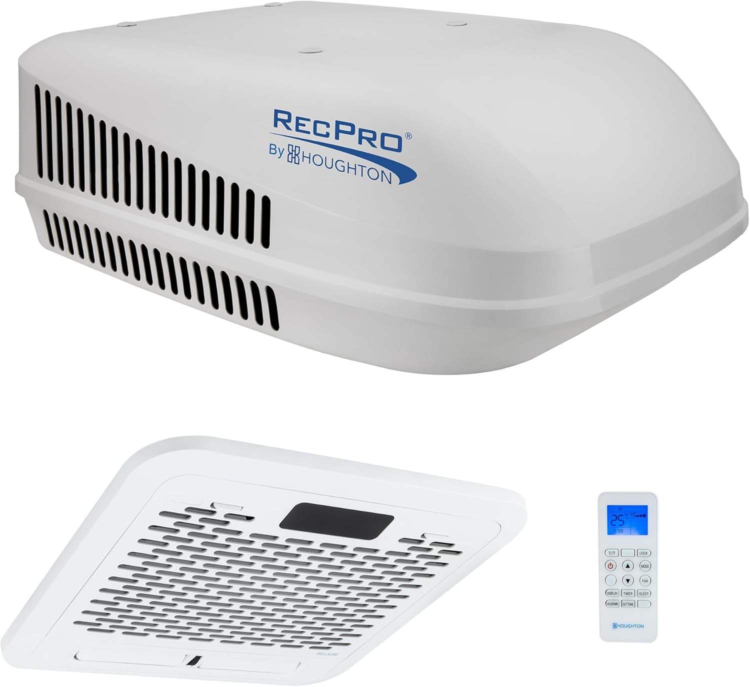 RecPro RV 15K Quiet AC Heat Pump Non-Ducted Black 110-120V