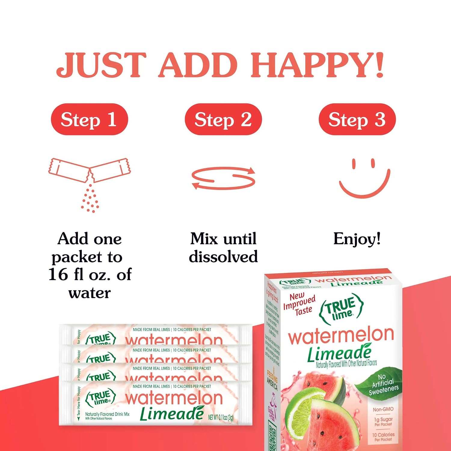 True Lime Watermelon Limeade, 10 ct - 3 pack
