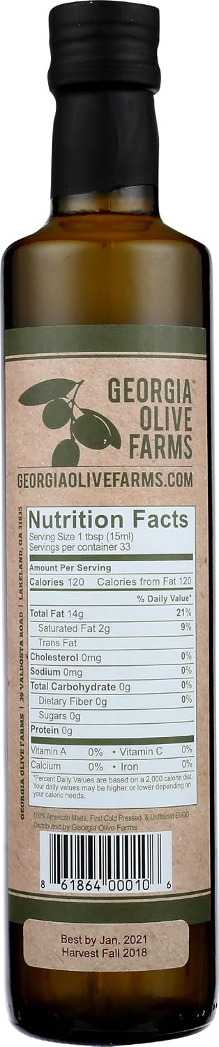 GEORGIA OLIVE FARMS Extra Virgin Olive Oil, 16.9 FZ