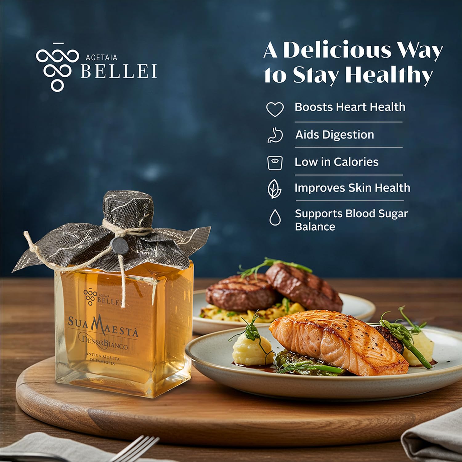 Acetaia Bellei Denso Bianco White Balsamic Condiment - 8.45 fl oz