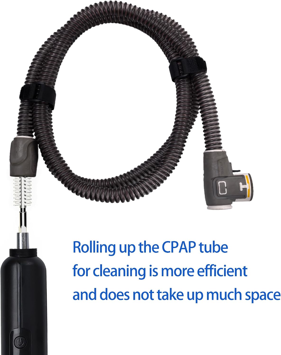 CPAP Cleaning Kit, Electric CPAP Cleaner for Hose and Mask, Silicone Brush Cleaner, Compatible with 22mm and 15mm Hose