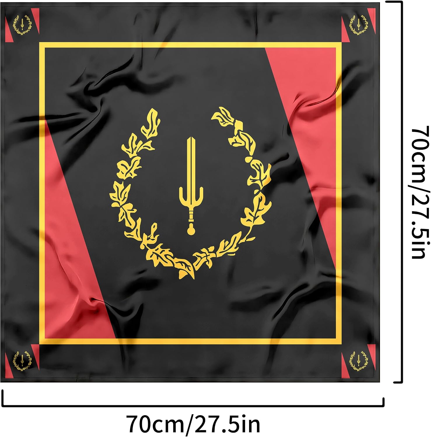 Fashion Bandana Women,Flag Silk Scarf,27.5x27.5 Large Square bandanas,Satin Hair for Sleeping,Travel,for Gift