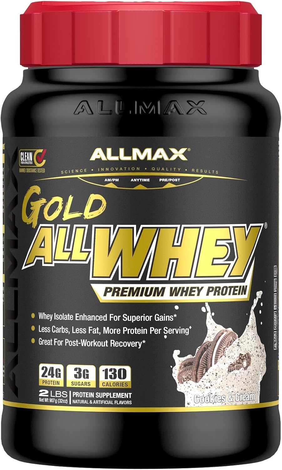 ALLMAX AllWhey Gold Whey Protein Powder, Chocolate Peanut Butter, 5 lb