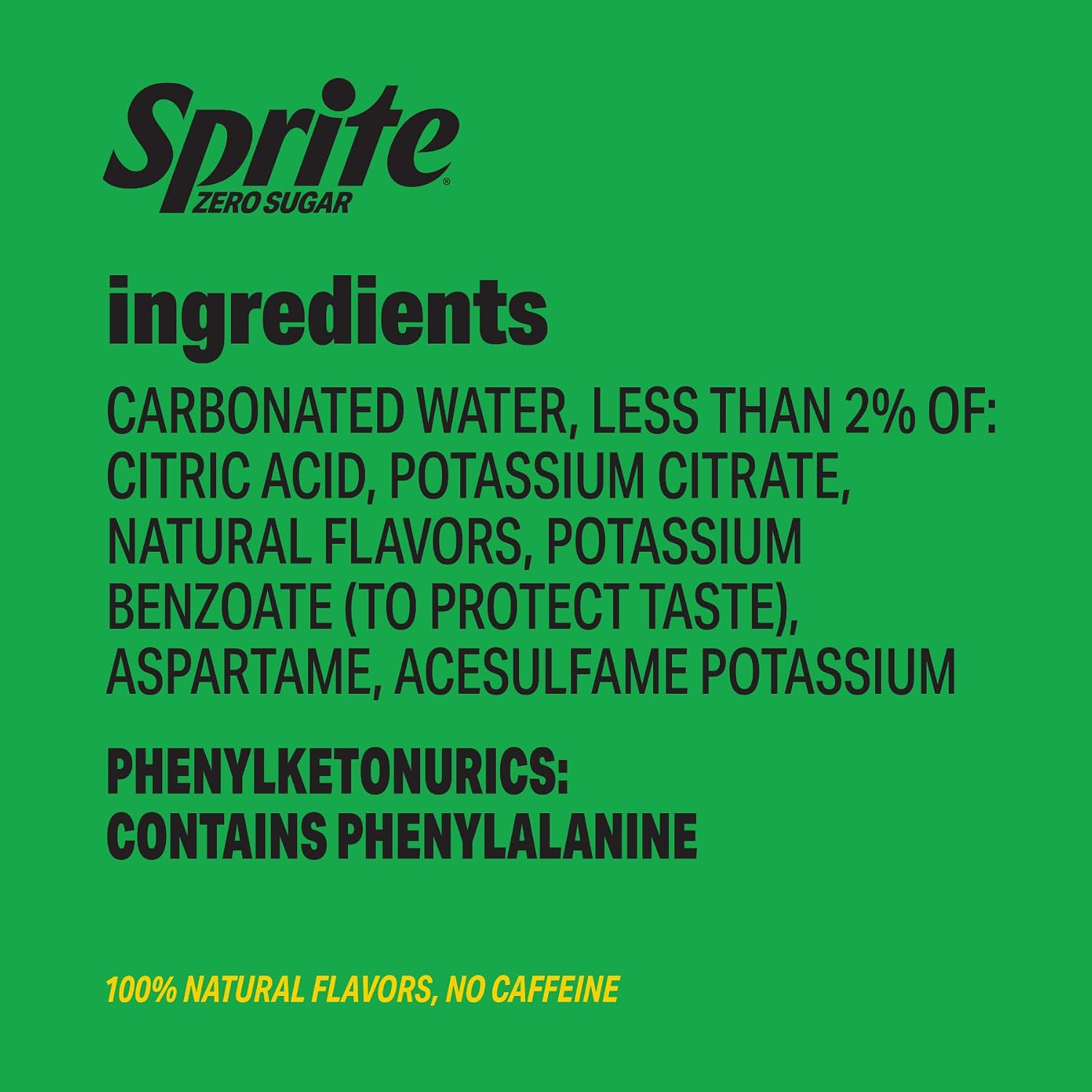 Sprite Lemon-Lime Caffeine-Free Soda Soft Drink Cans, 12 fl oz, 12 Pack | Fridge pack, naturally flavored soft drink, carbonated
