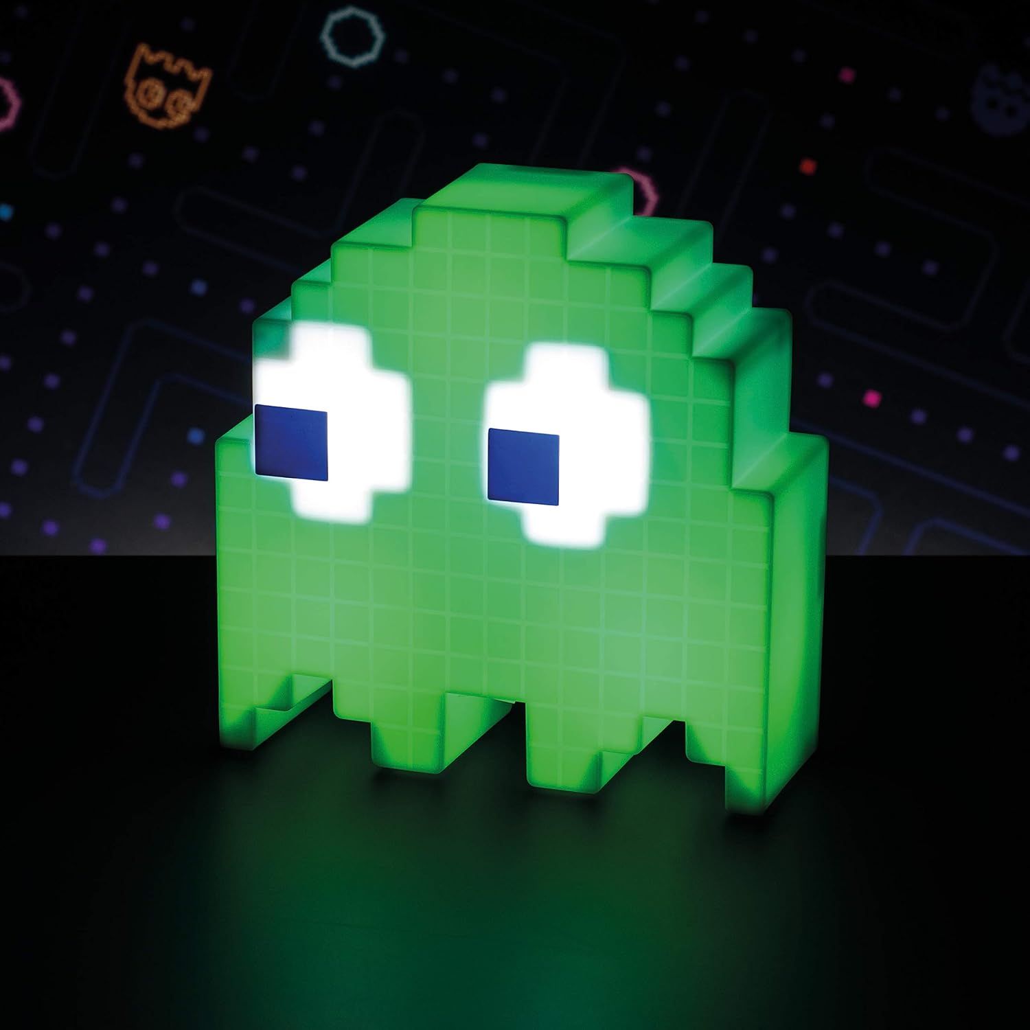 Pac-Man Ghost Light with Color Phasing Modes, Colors Change to Music