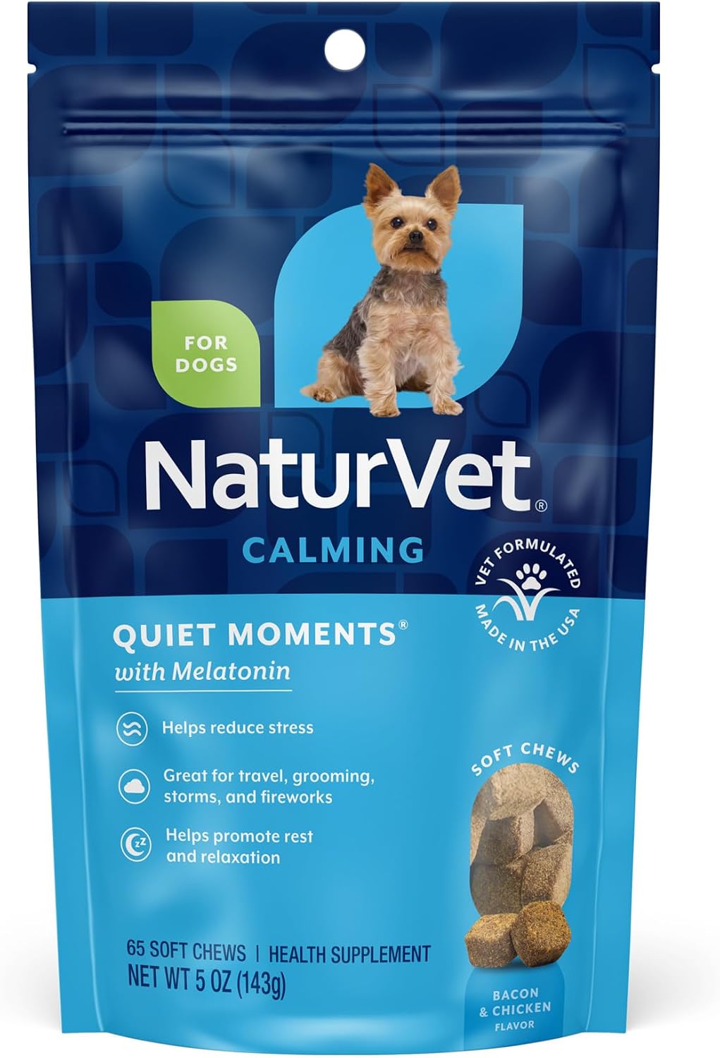 NaturVet Quiet Moments Calming Drops for Cats & Dogs - 2 Oz