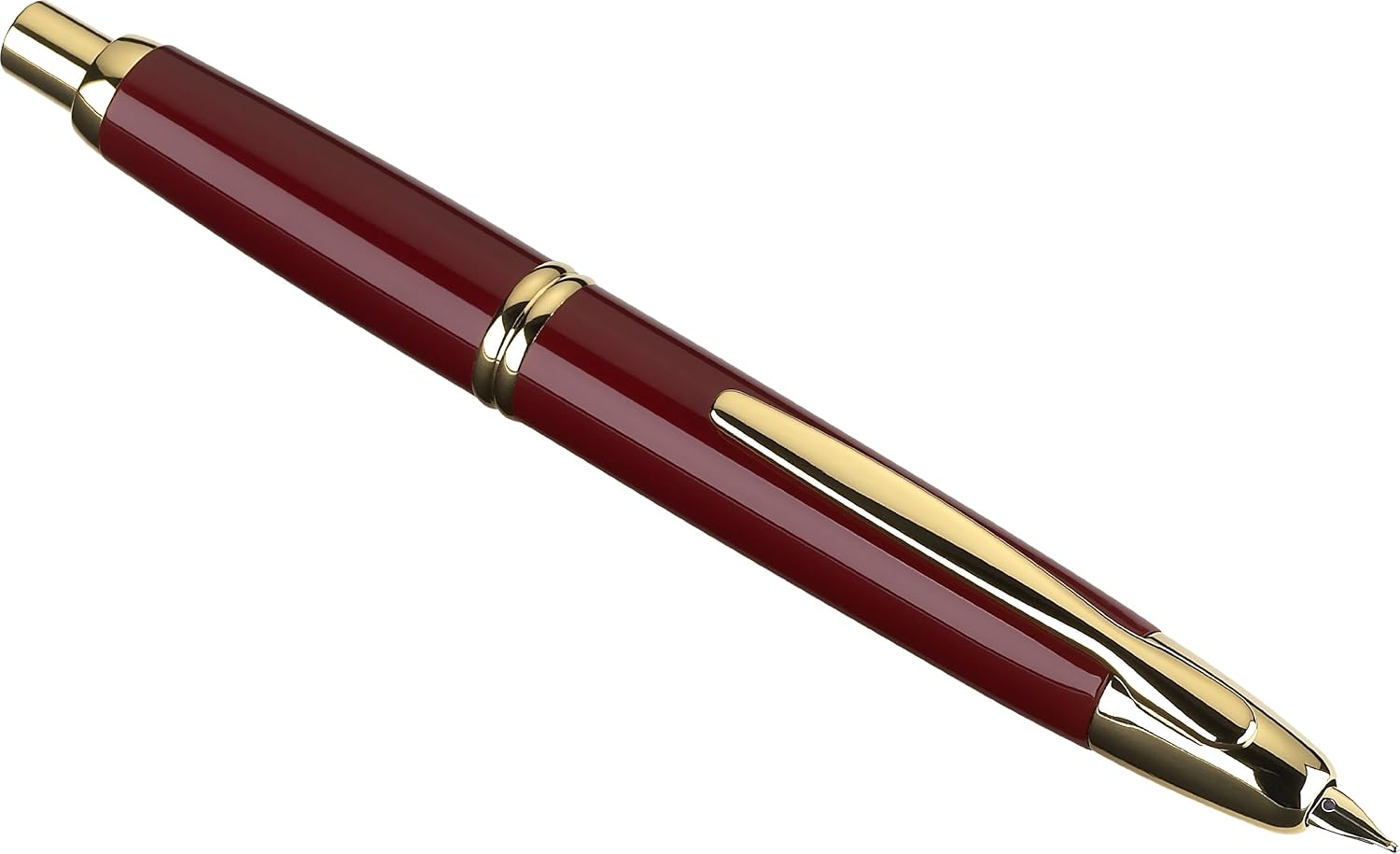 PILOT Vanishing Point Collection Refillable & Retractable Fountain Pen, Matte Black Barrel, Blue Ink, Fine Nib (60580)