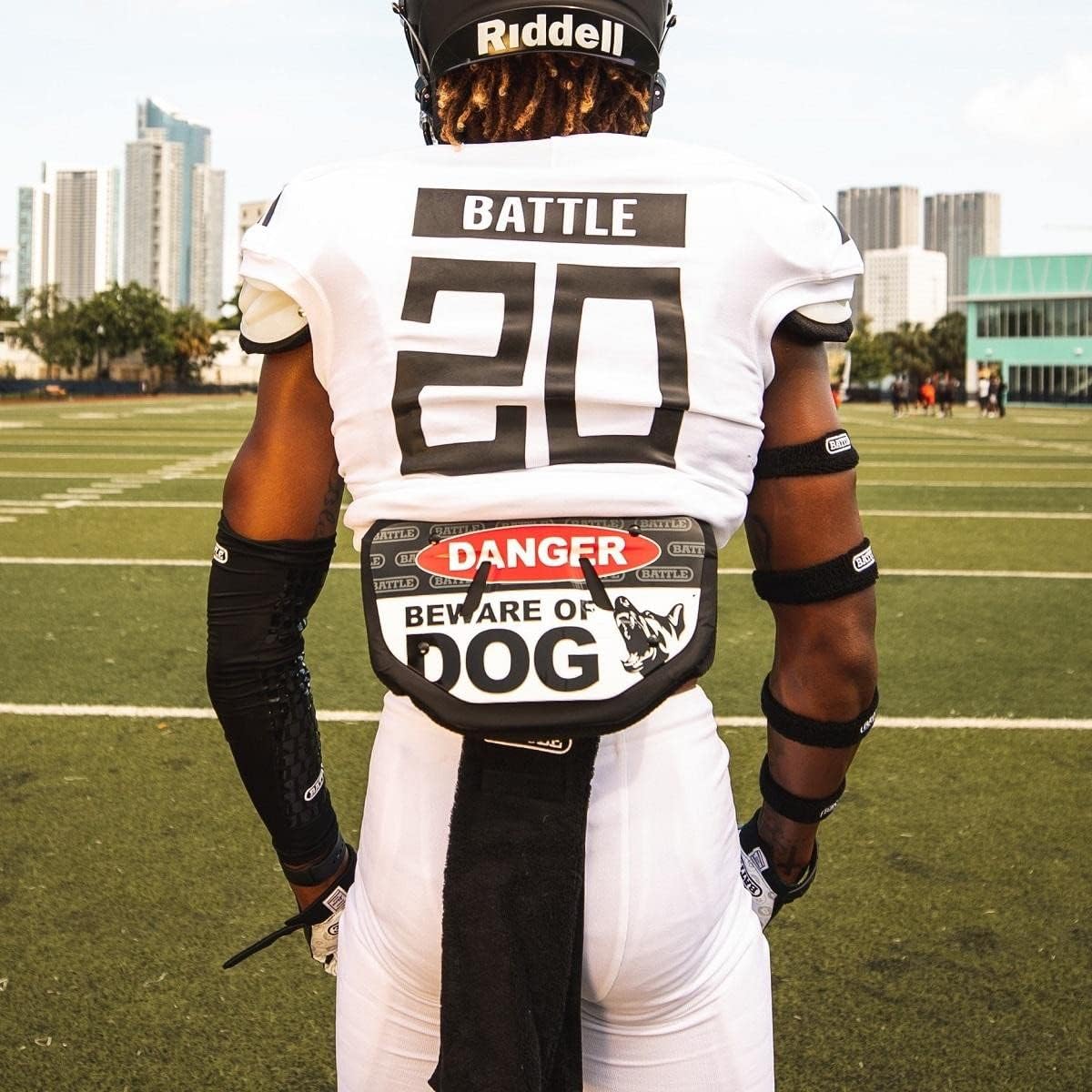 Battle Sports Novelty Football Back Plate, Kids, Adults