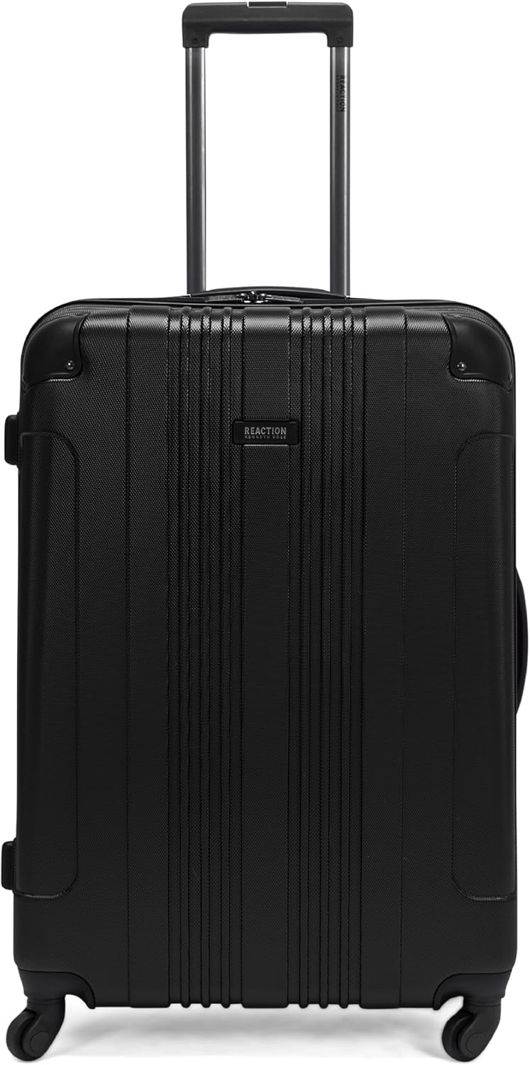 Kenneth Cole REACTION Out of Bounds Lightweight Hardshell 4-Wheel Spinner Luggage, Teal, 20-Inch Carry On