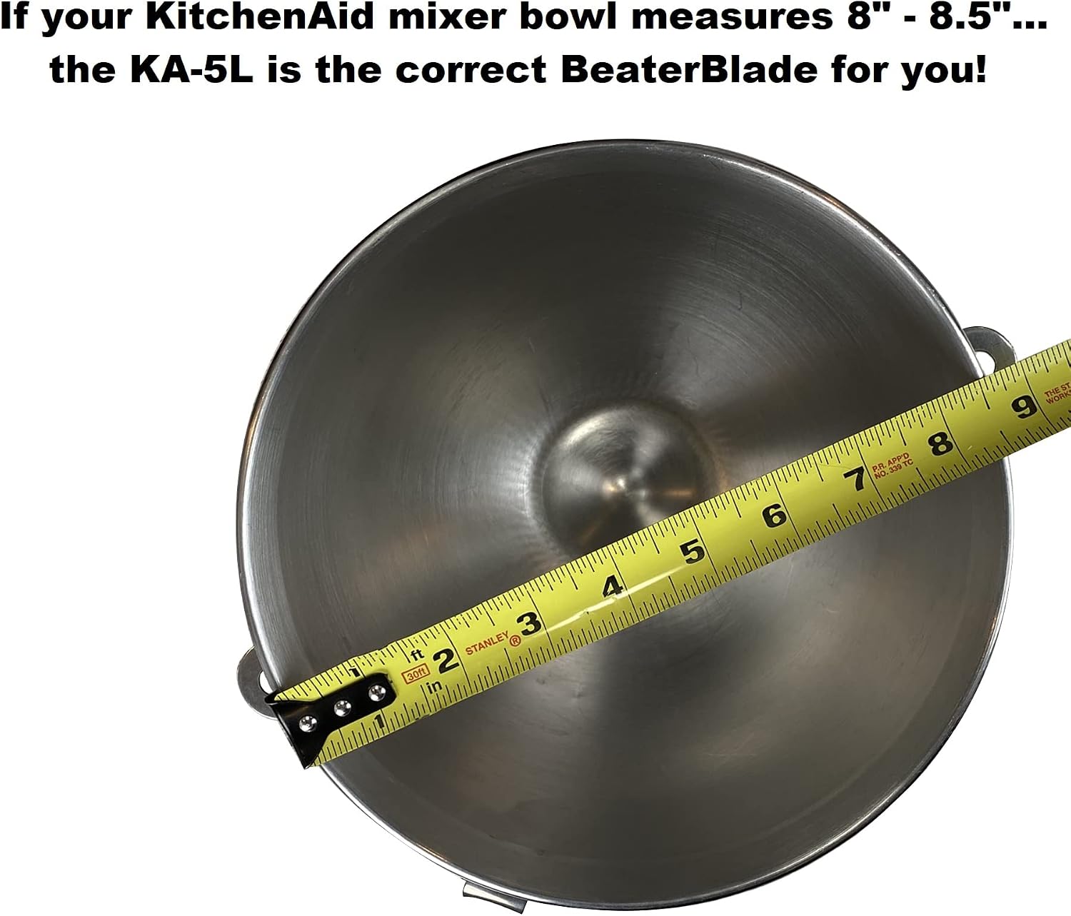 New Metro KA-6LR Original Beater Blade Works w/ Most KitchenAid 6 or 7 Qt Bowl-Lift Stand Mixers, Red