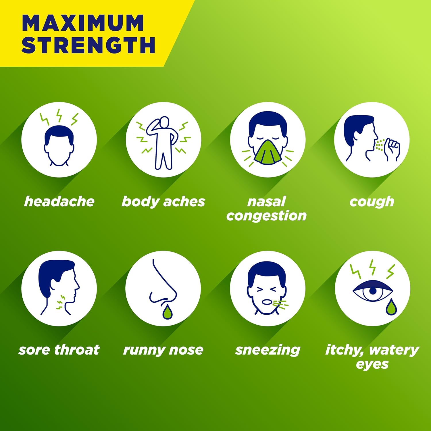 Alka-Seltzer Cold, Cold & Allergy Max Strength Fast Gels, Allergy Medicine, Multi-Symptom Relief, Body Aches and Pains, Congestion Relief