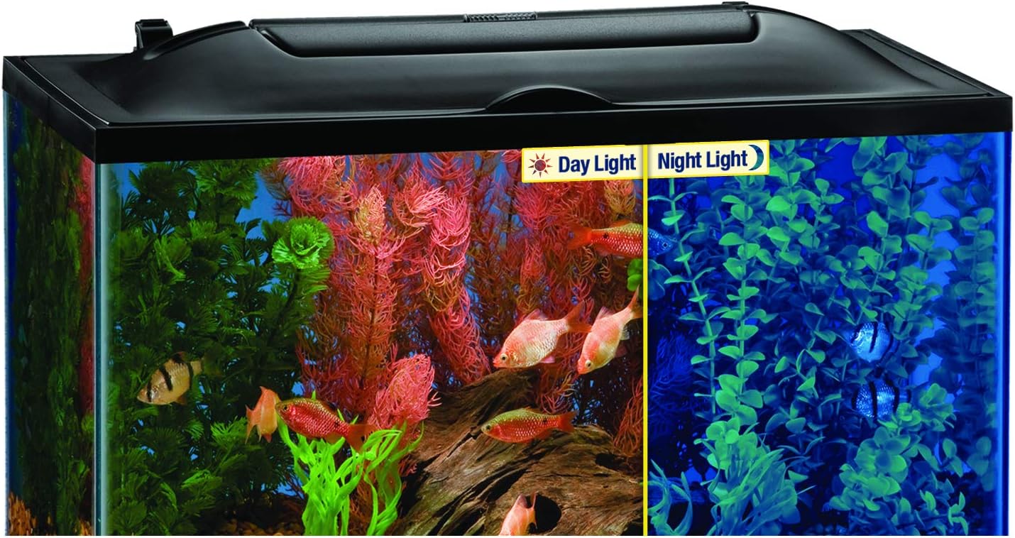 Marineland LED Light Hood For Aquariums, 24 Inches By 12 Inches, Natural Shimmering Light With Night Light Effect
