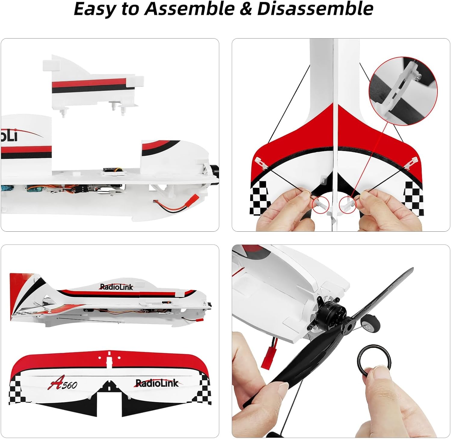 Radiolink A560 Ready to Fly (RTF) 3D Byme-A Gyro 6 Flight Modes RC Airplane