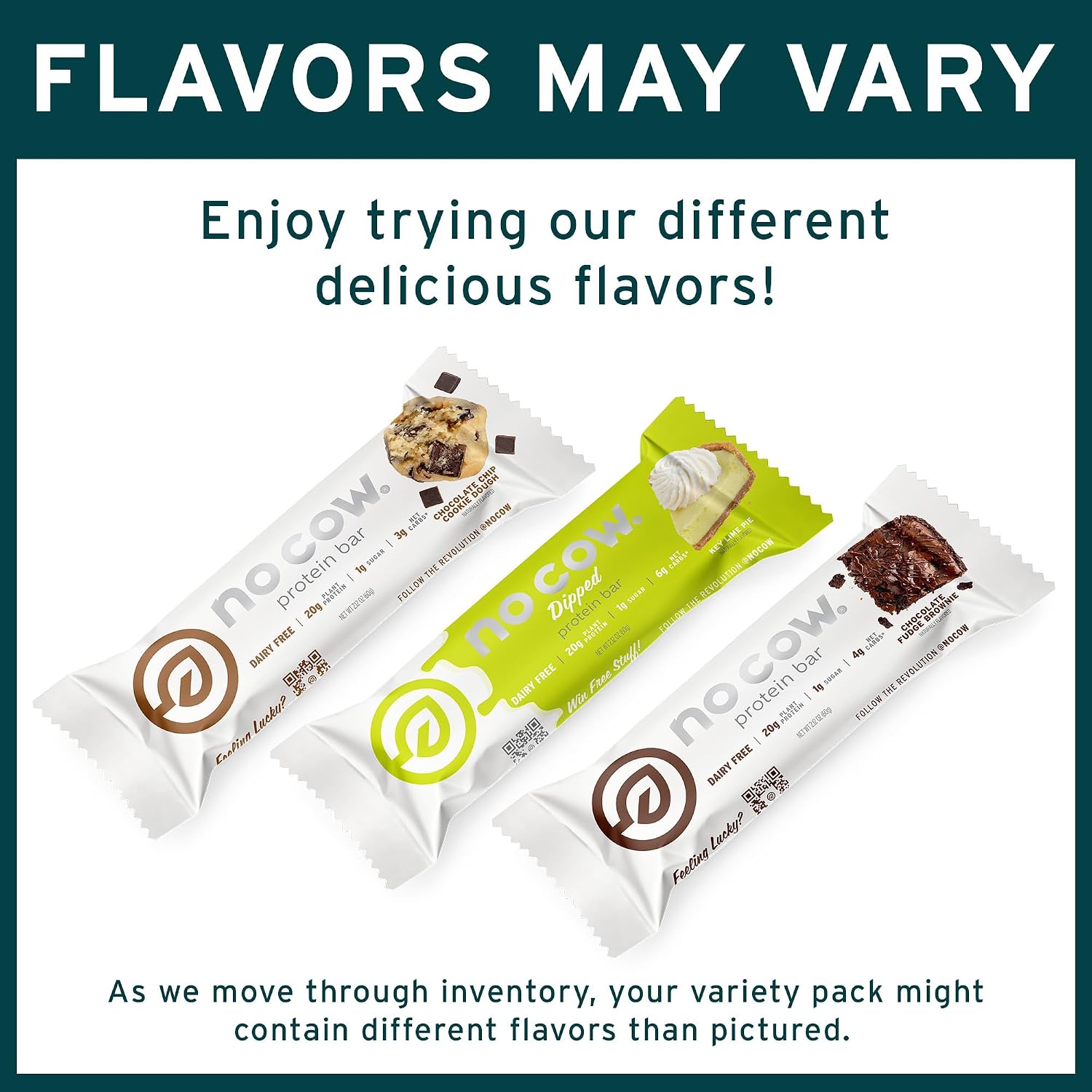 No Cow Vegan Protein Bars, Peanut Butter Variety, 12 Pack