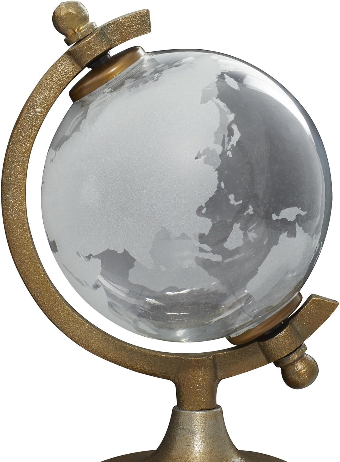 Deco 79 Aluminum Globe with Tiered Base, 9" x 8" x 13", Copper