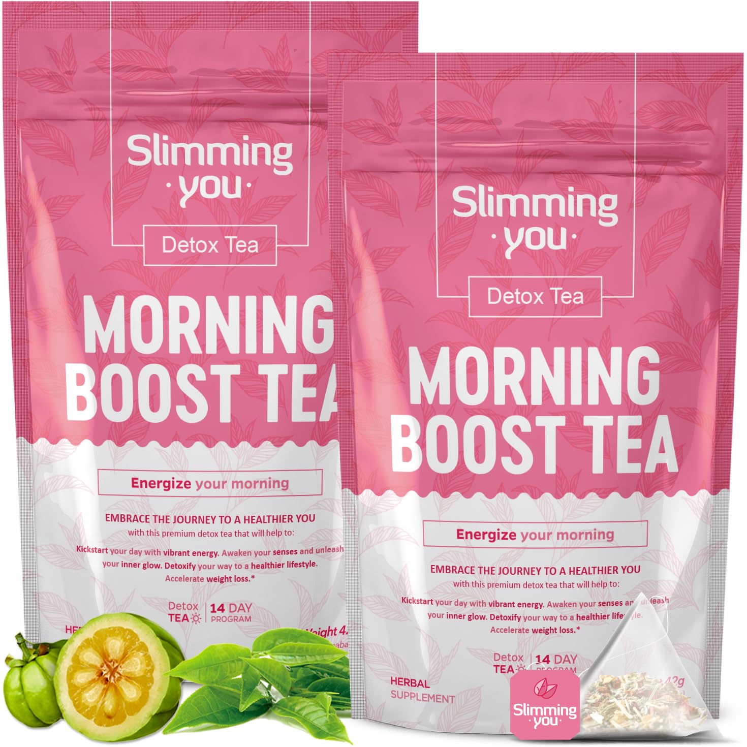 TAOISTEA 14 Day Detox Tea for Weight Loss, Body Cleanse, Metabolism Boost - Morning Boost and Night Cleanse Teas