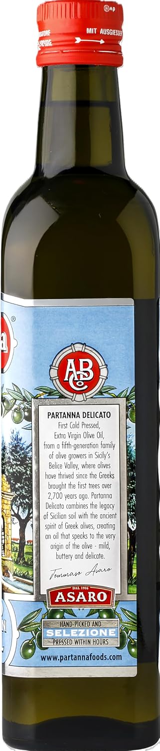 Partanna Robust Extra Virgin Olive Oil, 33.8 fl oz (1 L)