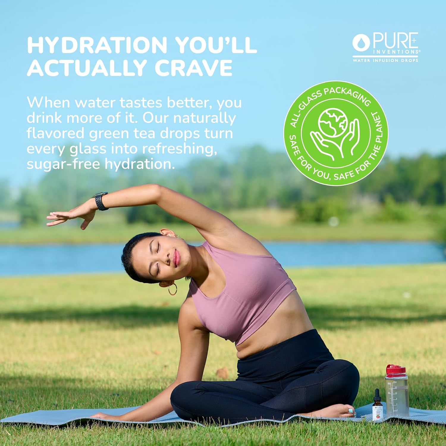 Pure Inventions Water Enhancer Drops - Refreshing and Delicious - Antioxidants, Electrolytes - No Sugar, Calories, or Artificial Sweeteners - Cranberry and Elderberry (60 Servings)
