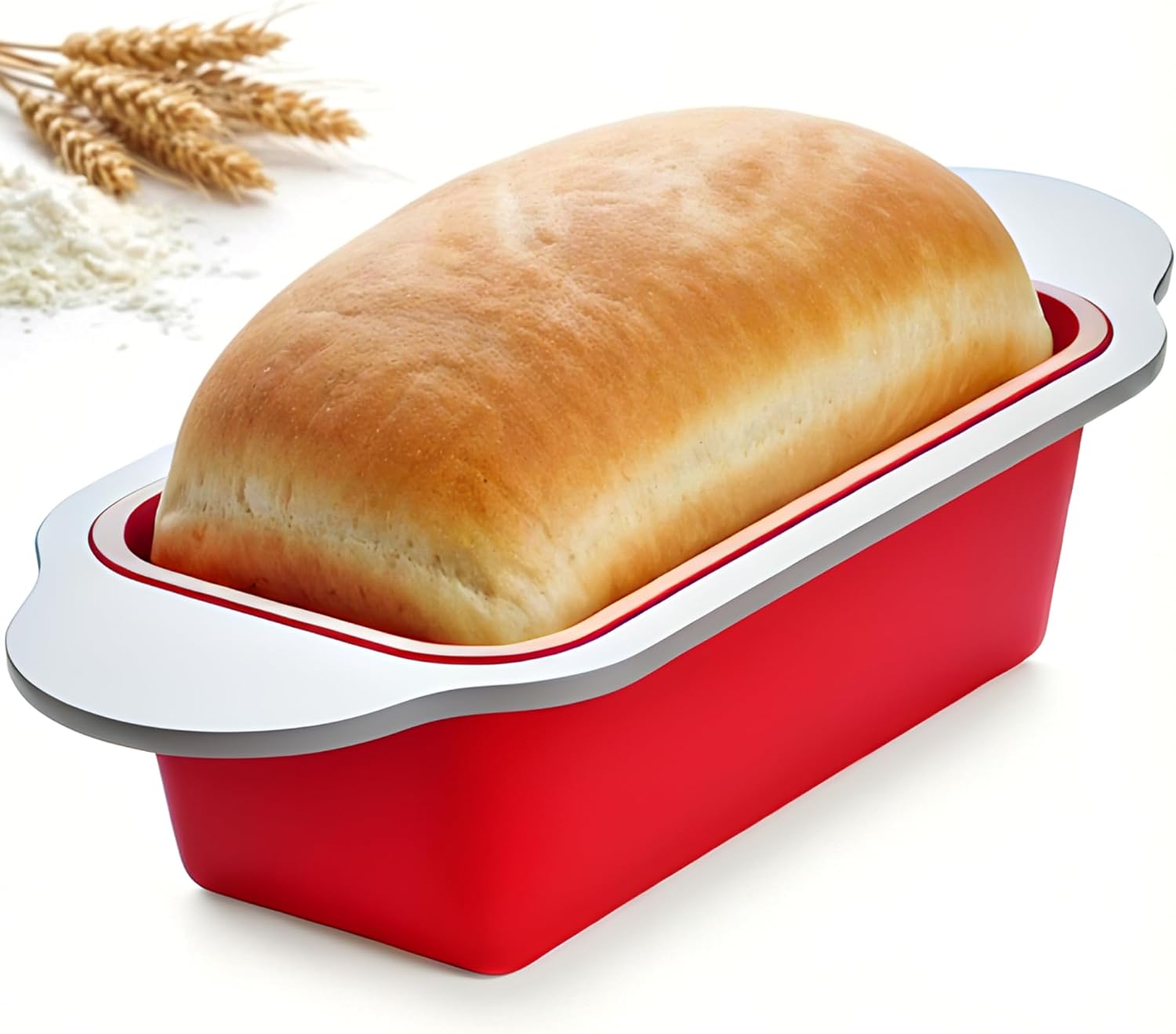 Premium Non-Stick Silicone Bread Loaf Pan, 9x5 Inches – Heavy-Duty Steel Frame, Non-Toxic, BPA & PFOA Free – Perfect for Pound Cakes, Breads, & More.