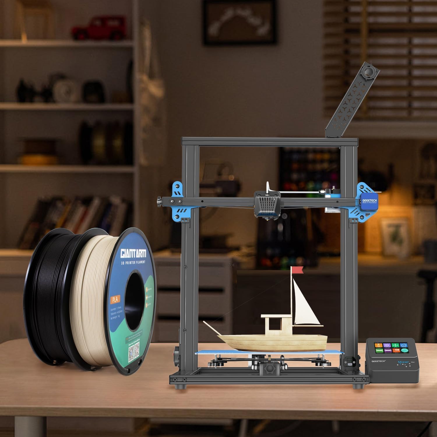 GIANTARM 3D Printer Filament, Silk Gold Pla Filament, 1Kg(2.2lbs) Spool, 1.75mm Dimension Accuracy +/- 0.03mm, 3D Printing Filament
