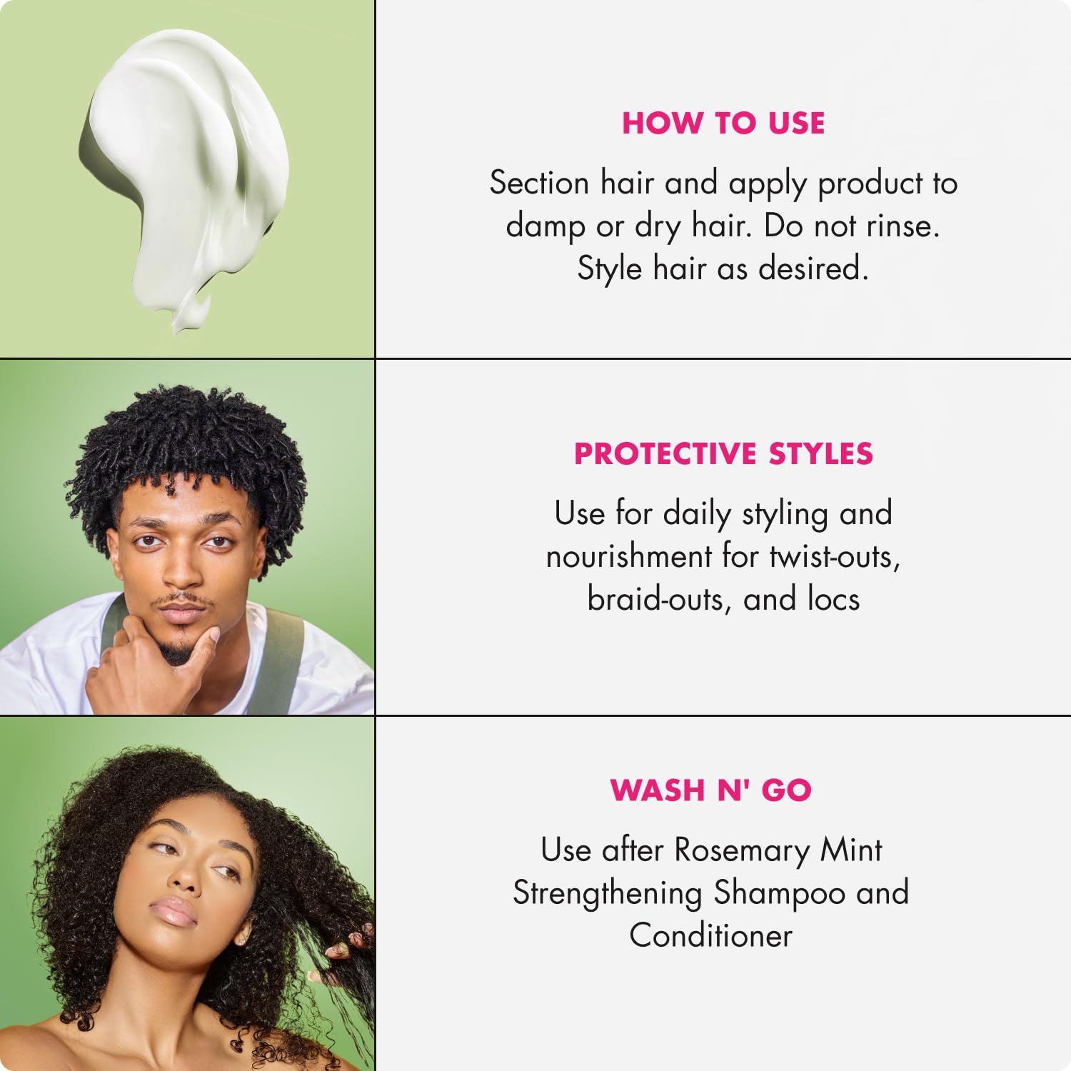 Mielle Organics Rosemary Mint Styling Cream (8oz)