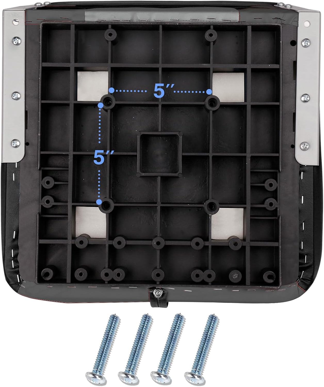 Leader Accessories Low/High Back Folding Fishing Marine Boat Seat 2 Pack