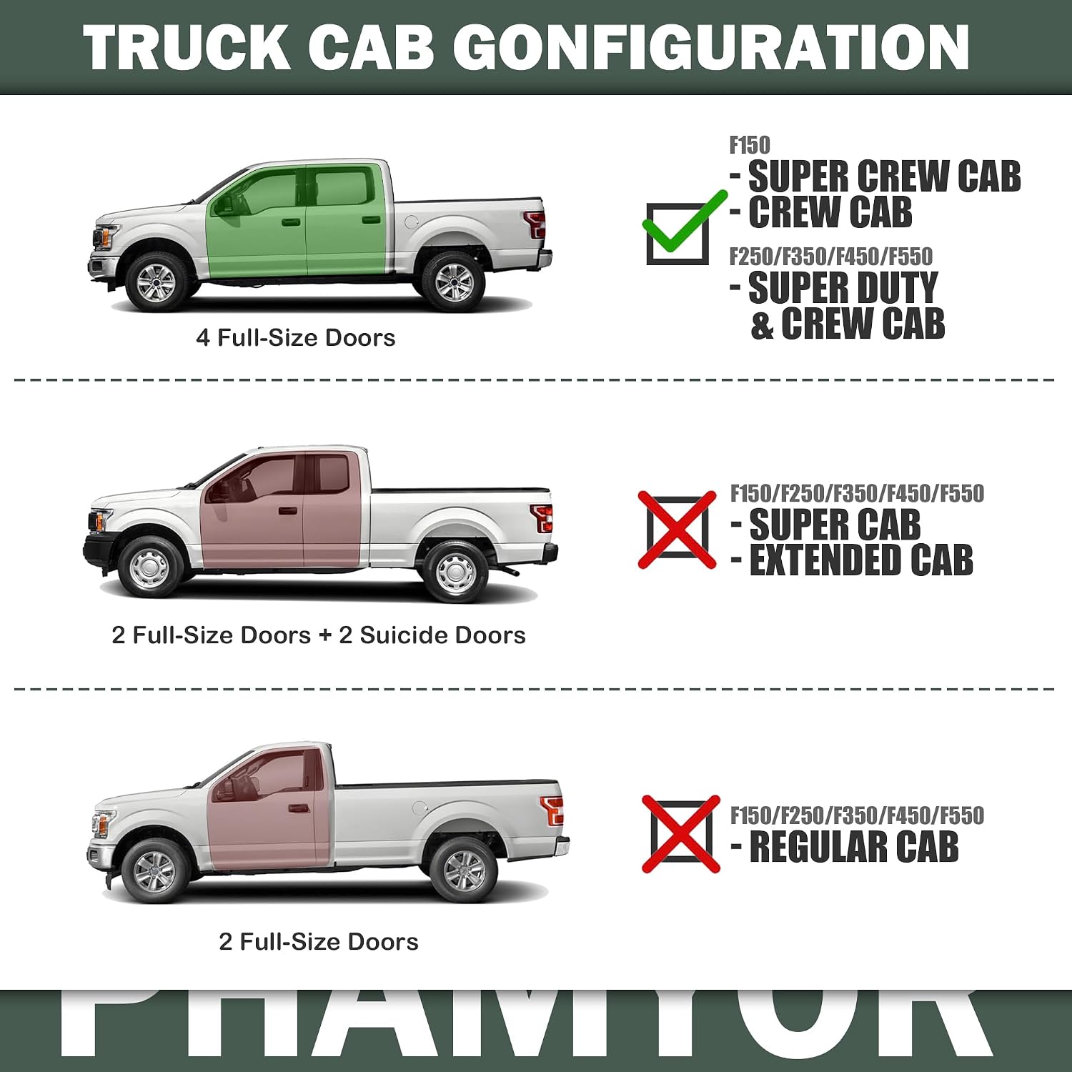 Upgraded Rear Under Seat Storage Box Compatible with 2015-2024 Ford F150 SuperCrew Cab & Crew Cab