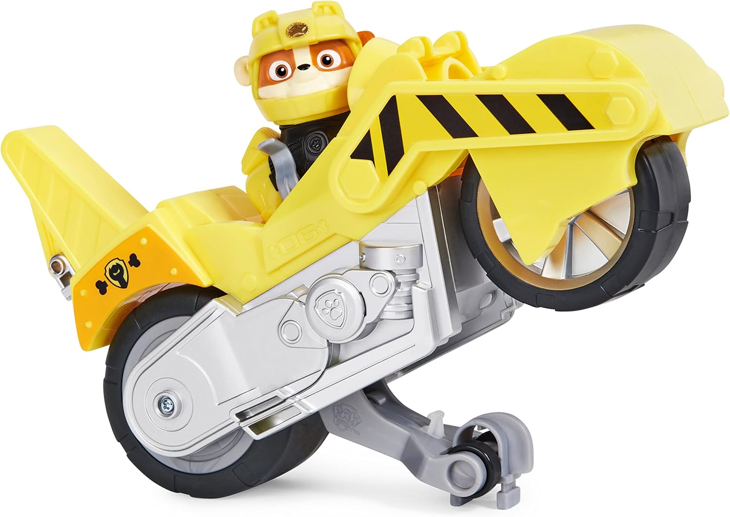 PAW Patrol, Moto Pups Wildcat’s Deluxe Pull Back Motorcycle Vehicle with Wheelie Feature and Toy Figure