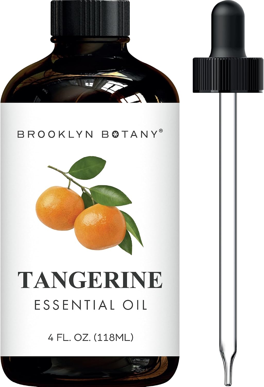 Brooklyn Botany Peppermint Essential Oil - Huge 4 Fl Oz - 100% Pure and Natural - Premium Grade with Dropper - for Aromatherapy and Diffuser