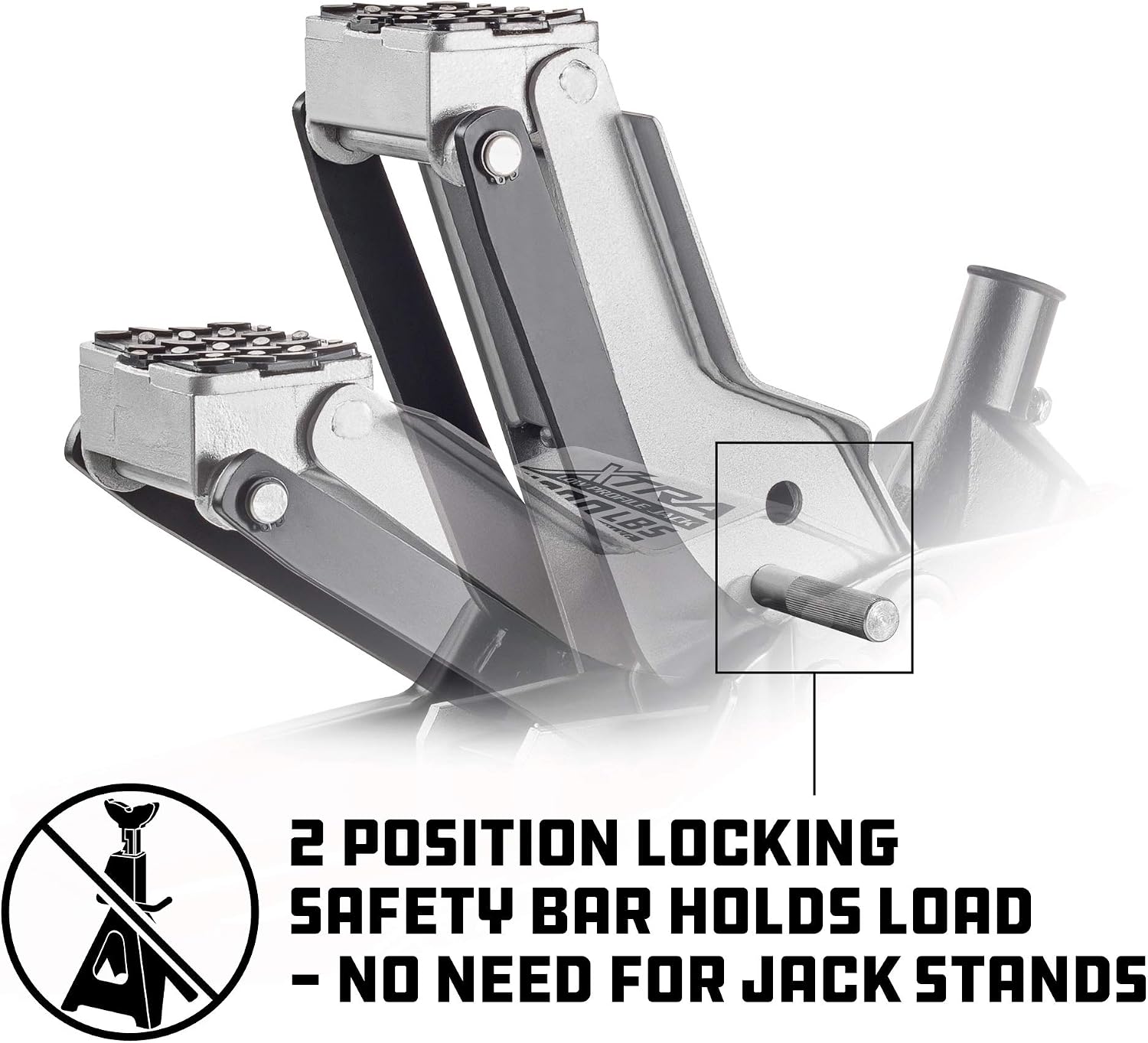 Powerbuilt 6 Piece Car Jack and Garage Creeper Service Set, 2 Ton Vehicle Lift, Jackstands, Folding Creeper, Wheel Chocks, Car Repair Garage Equipment - 640816, Large, Red