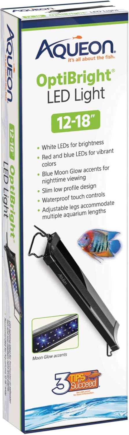 Aqueon LED OptiBright Fish Tank Aquarium Light Fixture, 48-54 Inch