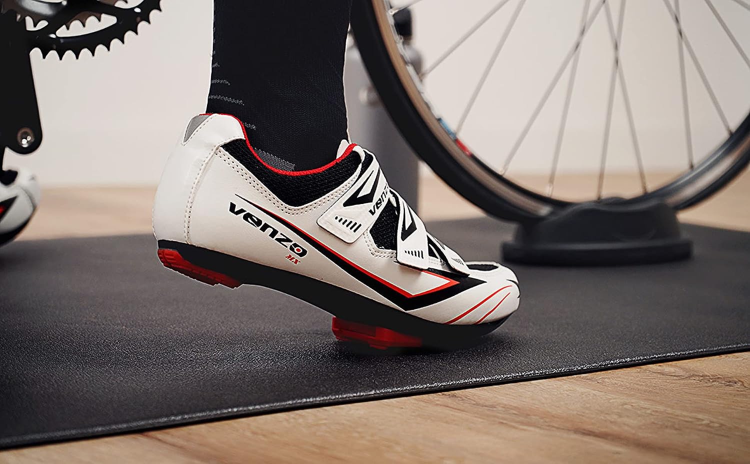 CyclingDeal Bike Trainer Floor Mat - Compatible with Indoor Exercise Stationary Bike Treadmill Elliptical Waterproof Gym Flooring Equipment - Indoor