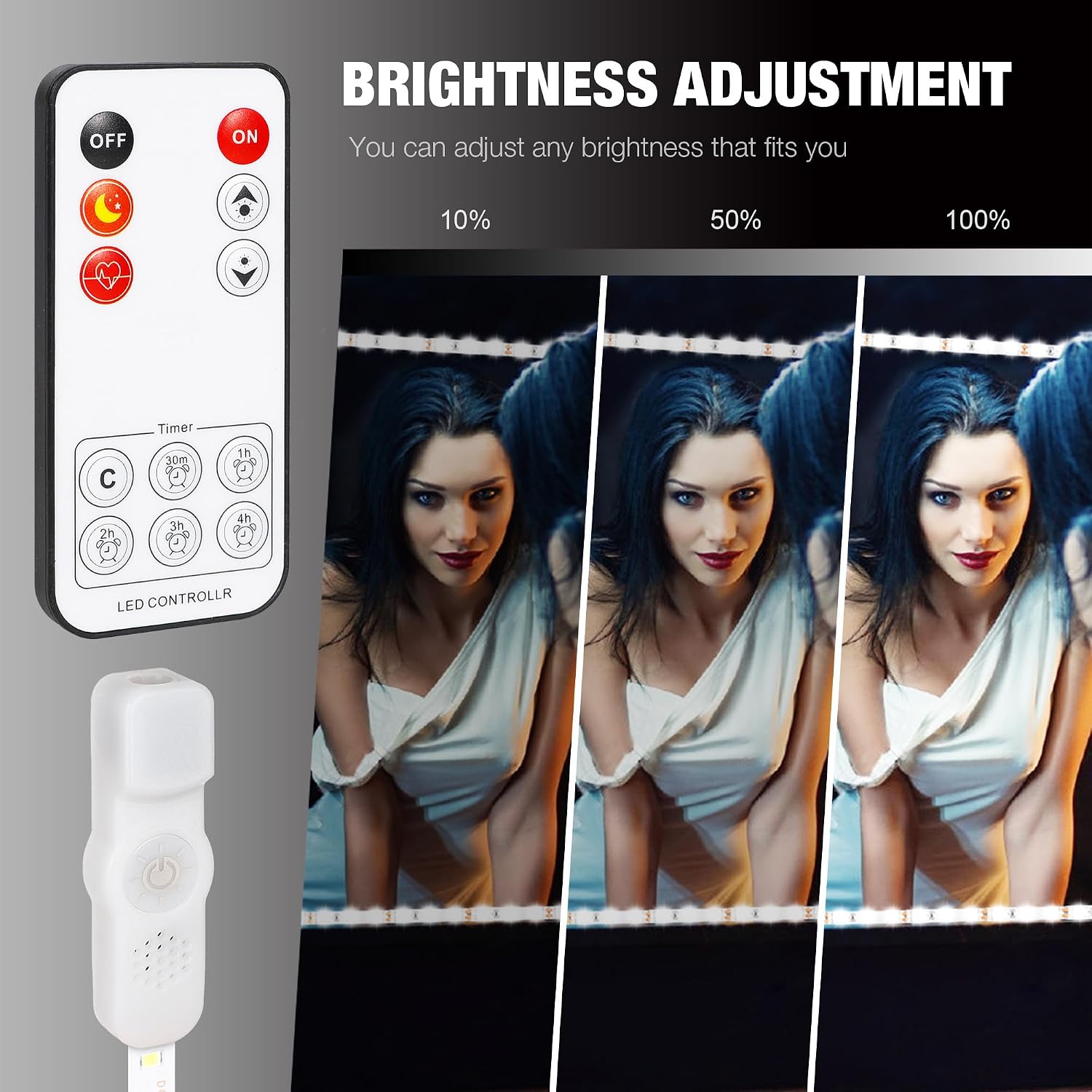 Led Vanity Mirror Lights Kit, ViLSOM 13ft/4M 240 LEDs Make-up Vanity Mirror