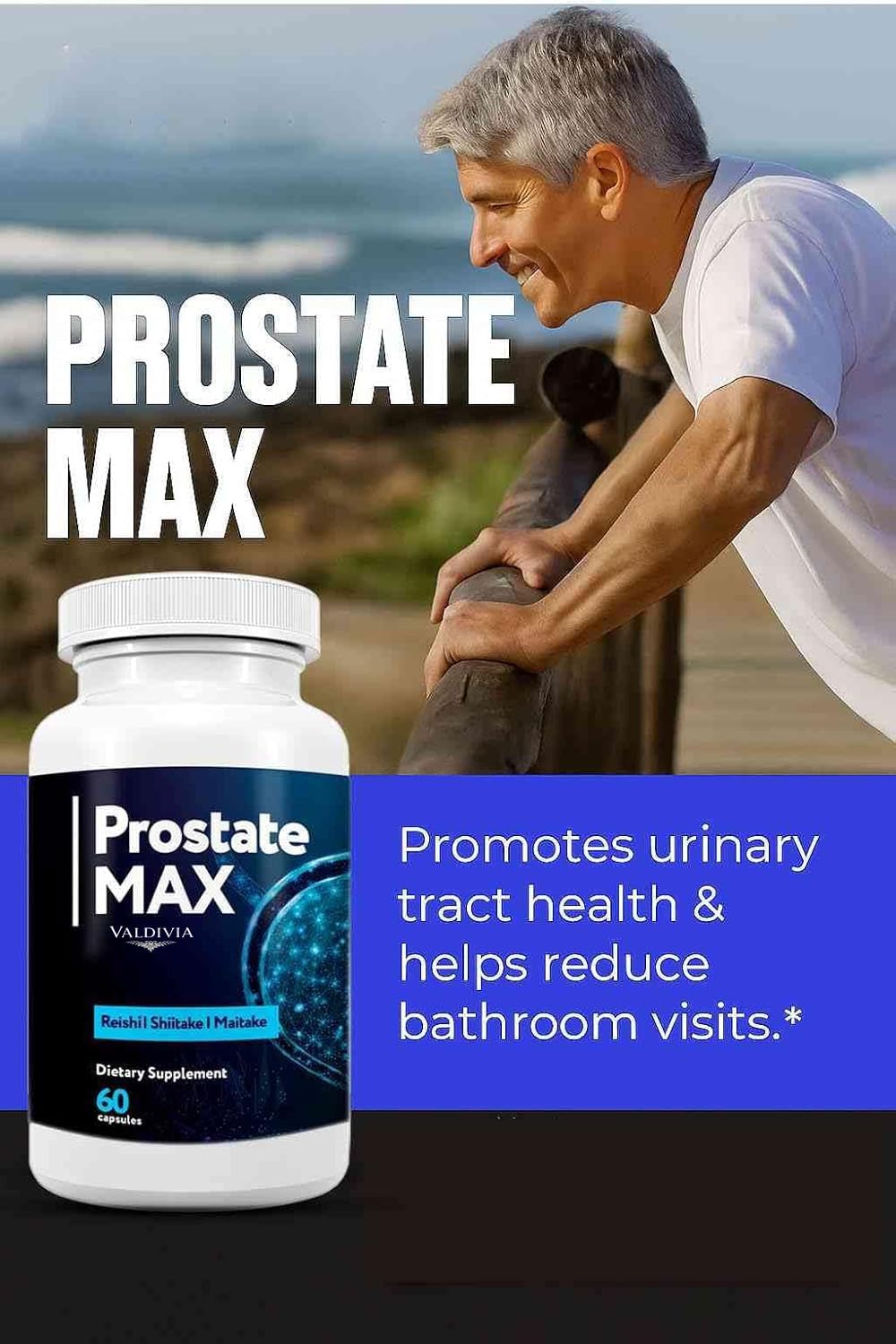 Valdivia ProstateMax Prostate Health Supplements for Men, Bladder & Urinary Support with Saw Palmetto Extract, Supports Healthy Prostate Function - 60 Capsules