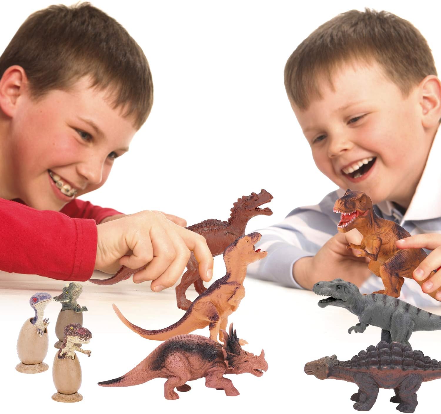 20 Packs Dinosaur Toys for Kids, Toy for 3 4 5 6 7 8 9 10+ Year Old Boys | Toddler Toy, Plastic Dinosaur Figures with Educational Book