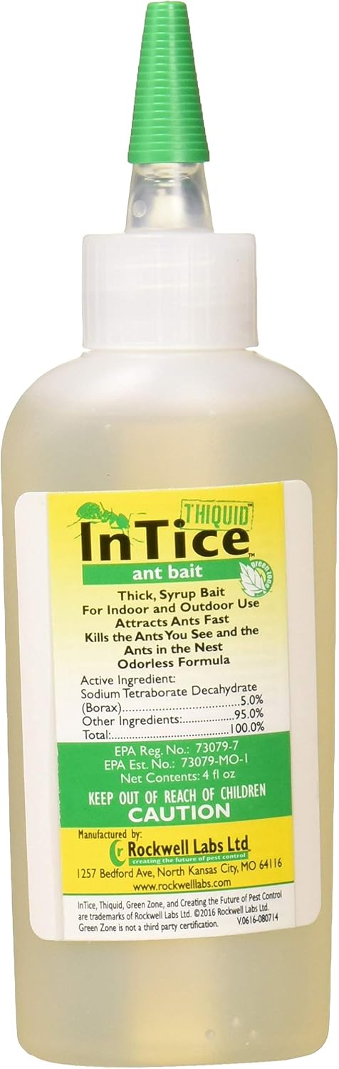 Rockwell Labs ITAB004 InTice Thiquid Ant Bait, 4 Ounce