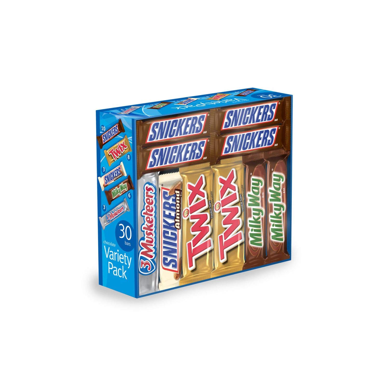 Mars Chocolate Bar Variety Pack - 30 Count (Pack of 2)