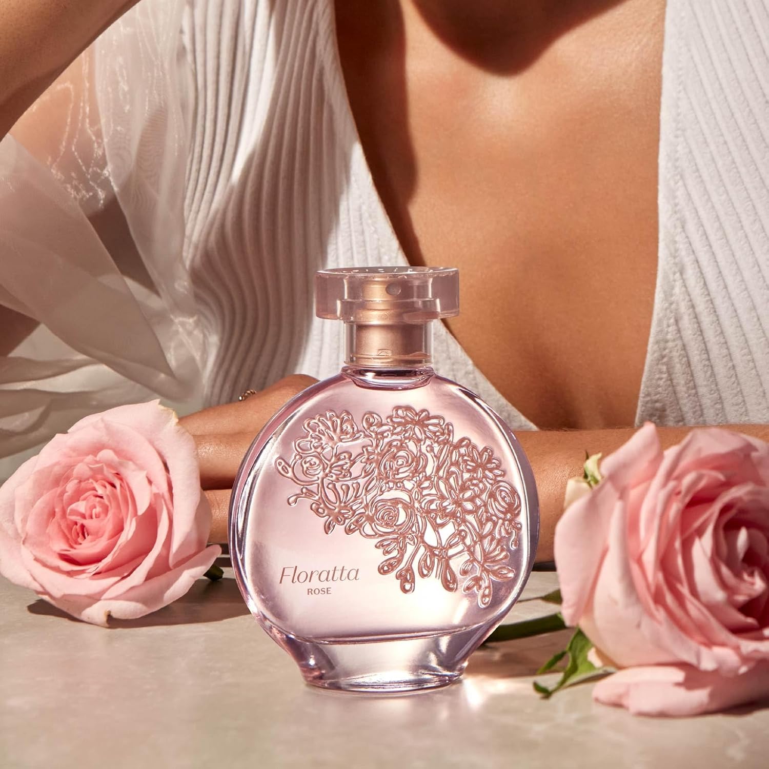 O Boticário Floratta Rose Eau de Toilette - Classic Floral Fragrance for Women - Fresh Gardenia & Romantic Rose - Long Lasting Everyday Womens Perfume - Cruelty-Free & Vegan - 2.5 oz (75 ml) | Classic fresh gardenia and romantic rose scent profile. Light…