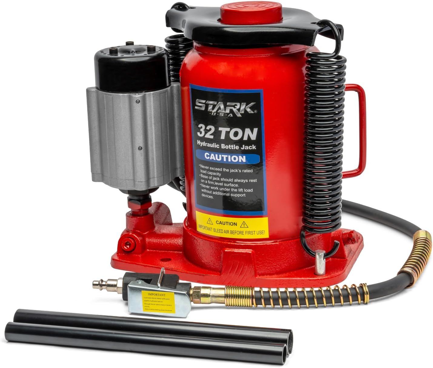 Stark USA 12-Ton (24,000 LBS) Capacity Air/Hydraulic Bottle Jack Low Profile Bottle Jack Lift Auto Repair Automobile Truck SUV Car Lift with Handle