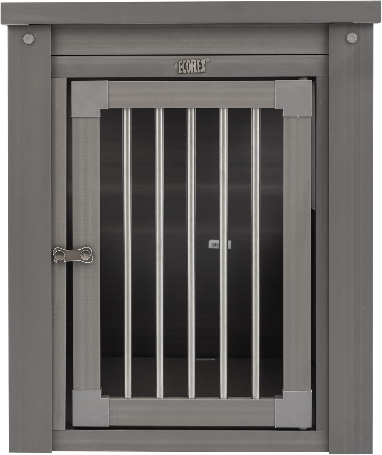 New Age Pet ecoFLEX Pet Crate/End Table, Small, Grey, Model:EHHC405S