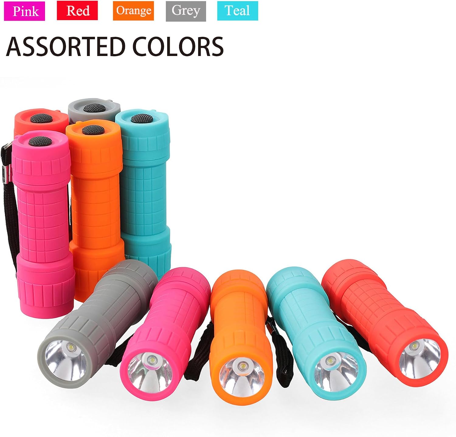FASTPRO 10-Pack LED Mini Flashlight Set with AAA Batteries (1W)
