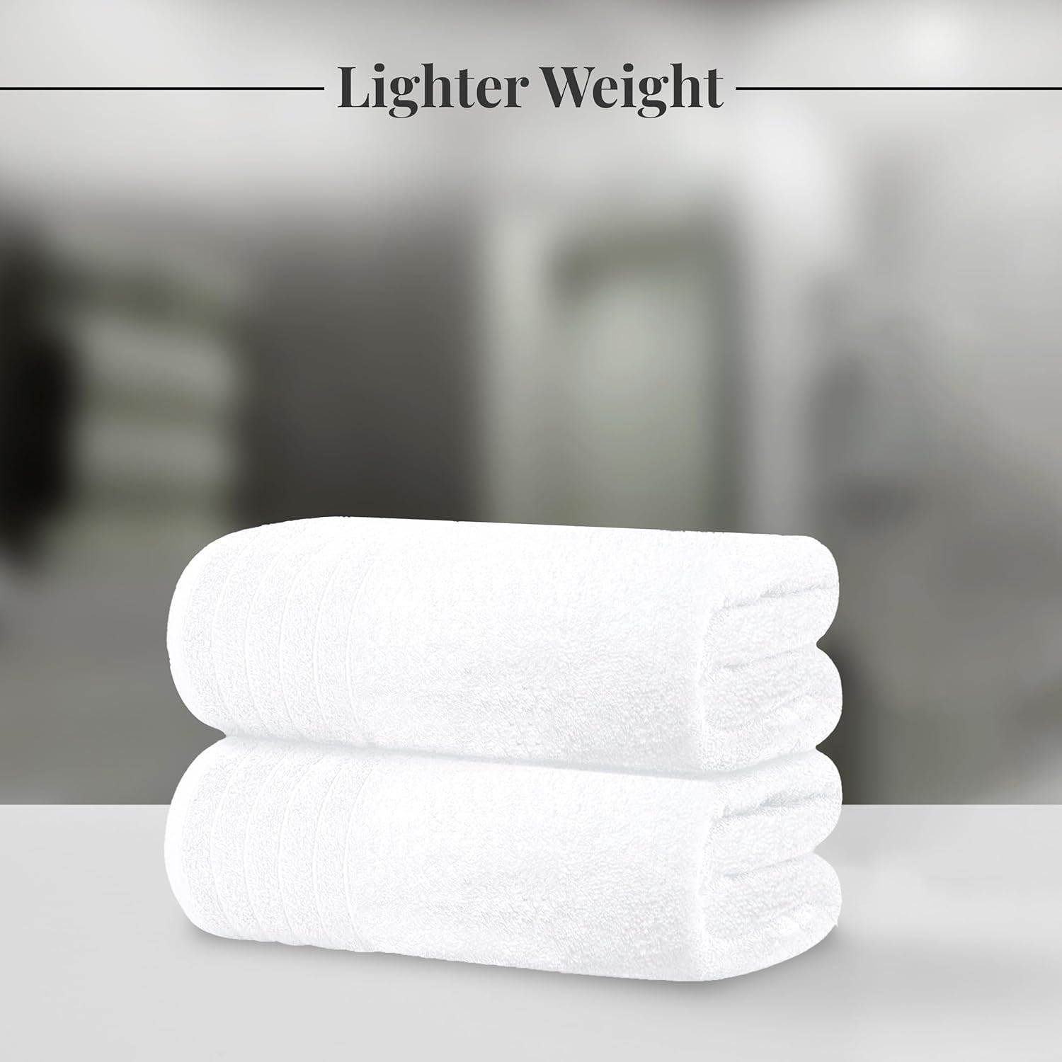 Tens Towels 8 Piece Towel Set, 2 XL Bath, 2 Hand, 4 Washcloth, Dark Grey