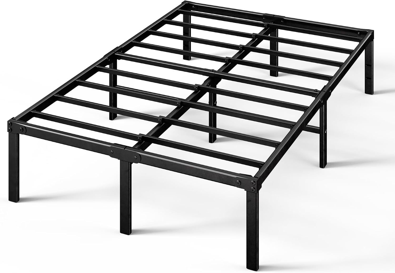 ZINUS Van 16 Inch Metal Platform Bed Frame / Steel Slat Support / No Box Spring Needed / Easy Assembly, Full