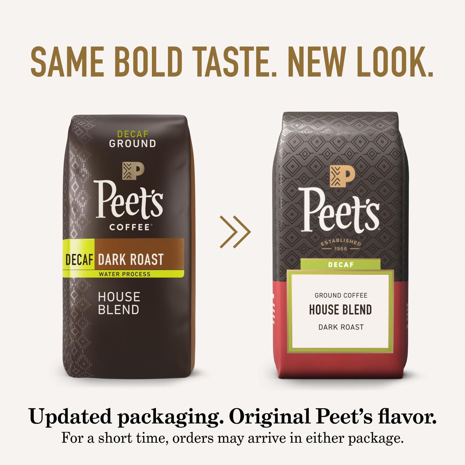 Peet's Coffee, Dark Roast Ground Coffee, Decaffeinated Arabica Coffee - Decaf Major Dickason's Blend 10.5 Ounce Bag