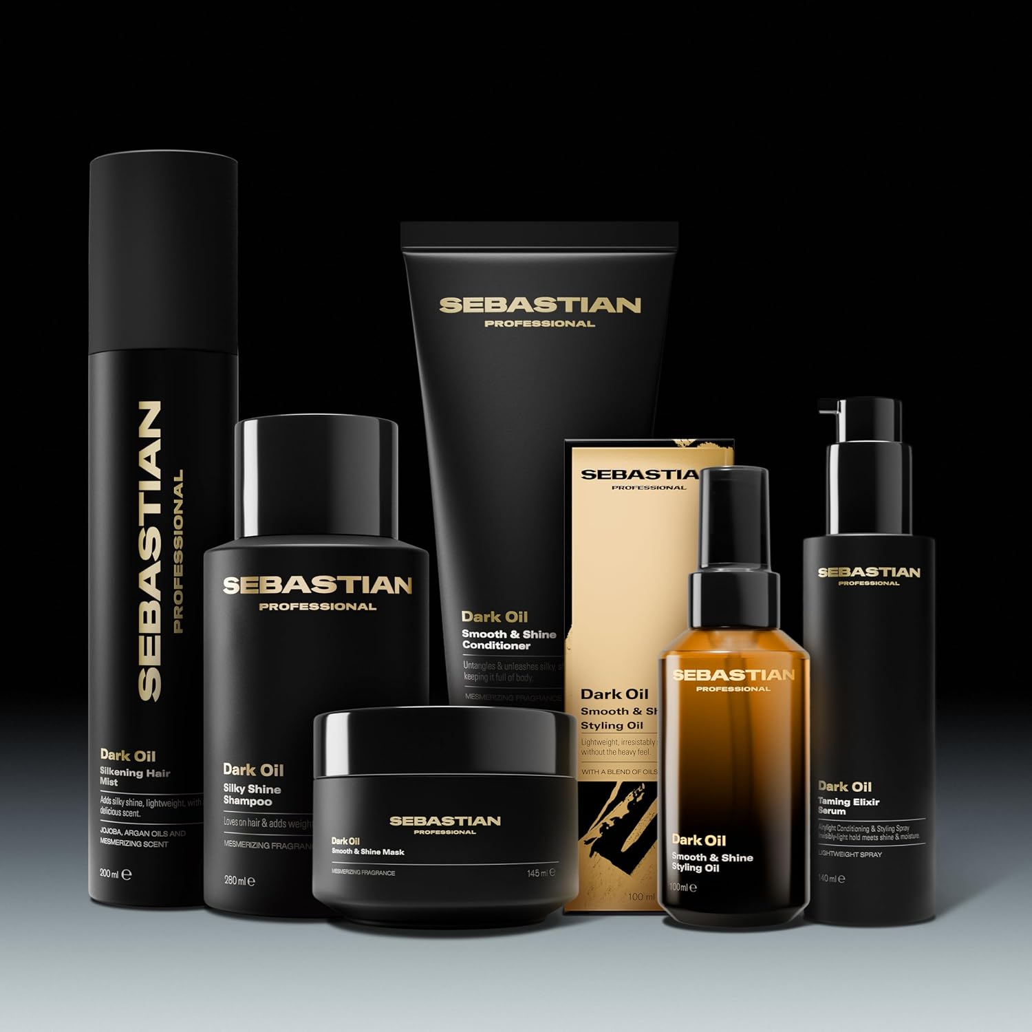 Sebastian Professional Dark Oil Lightweight Conditioner | Infused with Jojoba & Argan Oil | Smoothes and detangles hair.